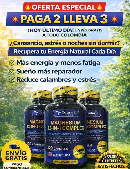 MAGNESIUM 12 en 1 TOTARIA HEALTH