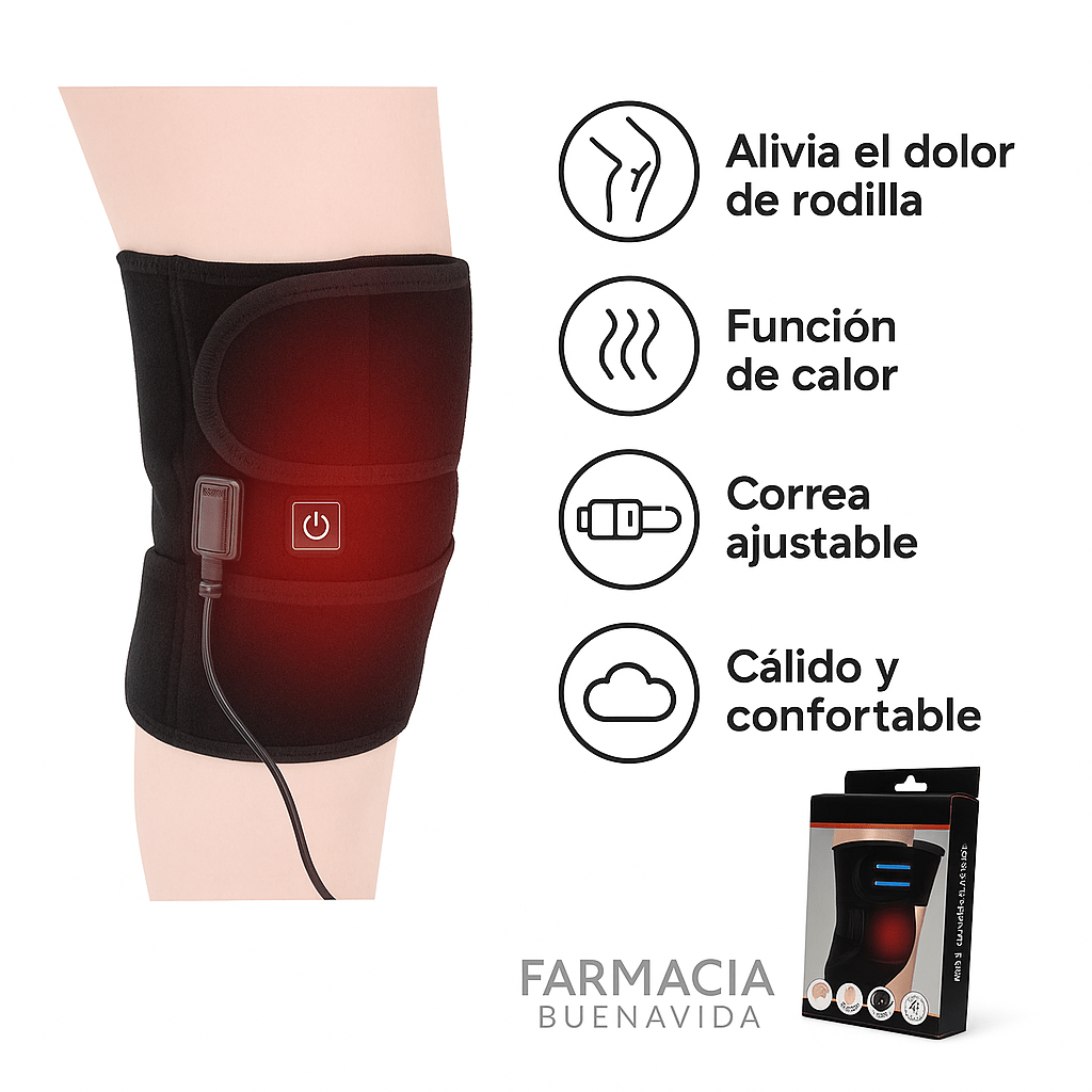 RODILLERA Y HOMBRERA CALEFACCION Y VIBRACION PARA EL DOLOR